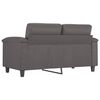 vidaXL 2-seater Sofa Grey Faux leather, metal, foam 2-seater Durable