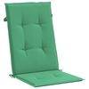 vidaXL Highback Chair Cushion Set of 6 Green 100% polyester