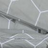 vidaXL Duvet Cover Set Set of 2 Grey 100% Cotton 86.6 x 94.5 in