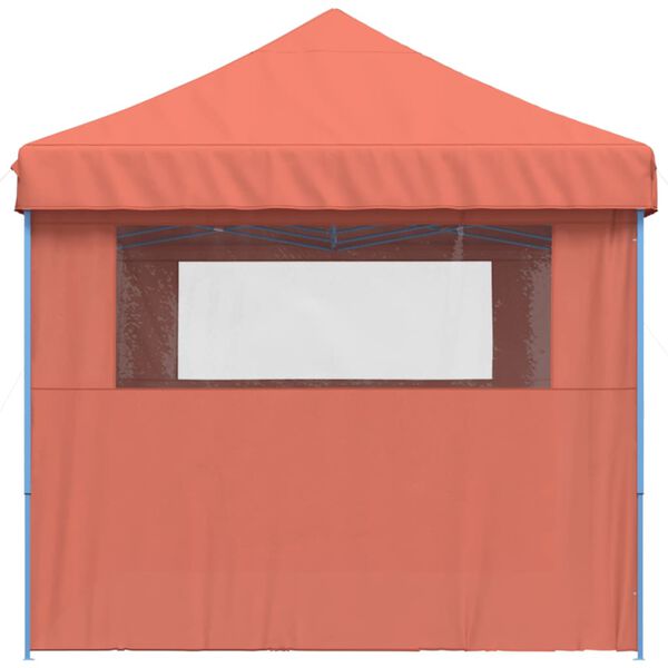 vidaXL Party Tent Terracotta fabric, Blue frame