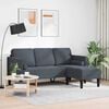 vidaXL Sofa Set Dark Grey 68.11 x 51.57 x 26.38 in Polyester