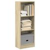vidaXL Bookcase Sonoma oak Engineered wood Tall Fantastic Bookshelf