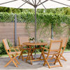 vidaXL Garden Dining Set Taupe Solid Acacia wood, Fabric (100% polyester)