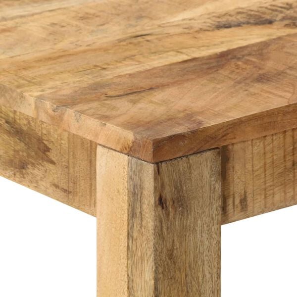 vidaXL Dining Table Brown Solid rough mango wood Medium Durable