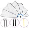 vidaXL Pool Dome Clear PVC, fiberglass Large Collapsible Pool Dome