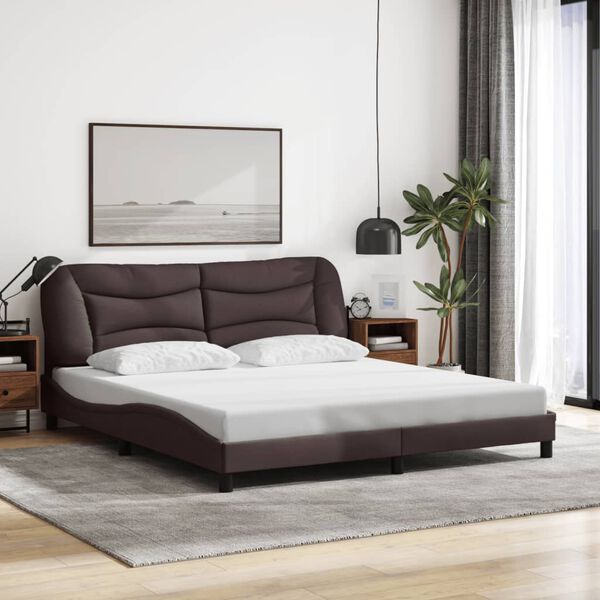 vidaXL Bed Frame Dark Brown