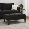 vidaXL Footstool Black Velvet (100% polyester), Plywood, Foam Medium