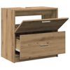 vidaXL Bathroom Cabinet with Door Artisan Oak 23.23 x 14.57 x 23.23 in