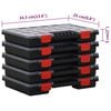vidaXL Assortment Boxes 10 pcs 13.6x9.8x2.0" Polypropylene