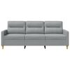 vidaXL 3-seater Sofa Light Grey Fabric (100% polyester), metal, textilene