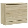 vidaXL Shoe Cabinet Sonoma Oak Engineered Wood Compact Shoe Cabinet
