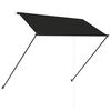 vidaXL Awning Anthracite Steel, Polyester with PA coating 98.4 x 59.1 in