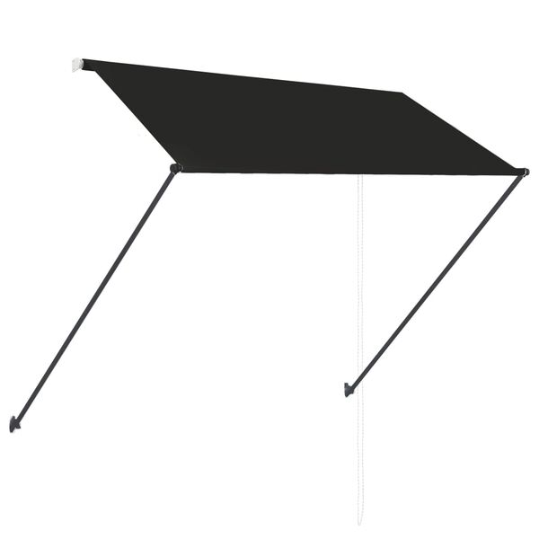 vidaXL Awning Anthracite Steel, Polyester with PA coating 98.4 x 59.1 in