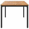 vidaXL Outdoor Tables natural and black 70.9" x 35.4" x 29.5