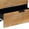 vidaXL Bedside Cabinet Brown Solid Mango Wood, Engineered Wood Medium