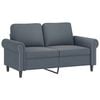vidaXL Sofa Set Dark Grey Velvet (100% polyester), metal, textilene, plywood