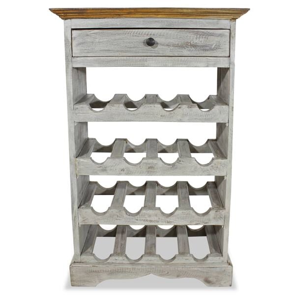 vidaXL Wine Rack Solid Mahogany Wood 21.7"x9.1"x33.5"