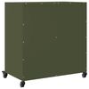 vidaXL Sideboard Olive Green Cold-Rolled Steel Medium Sideboard