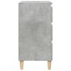 vidaXL Bedside Cabinet Concrete Grey Engineered Wood Medium