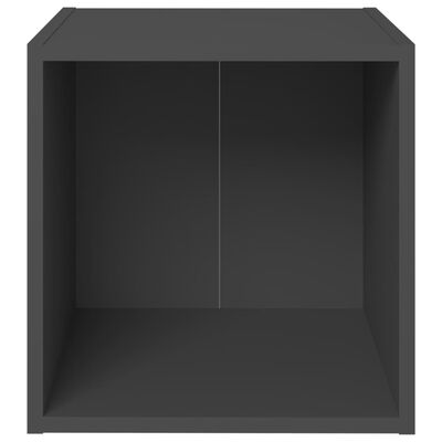 vidaXL TV Cabinets 4 pcs Gray 14.6"x13.8"x14.6" Engineered Wood