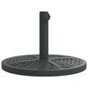 vidaXL Parasol Base Black Polyethylene and Concrete 26.5 lbs Durable