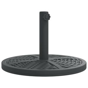 vidaXL Parasol Base Black Polyethylene and Concrete 26.5 lbs Durable