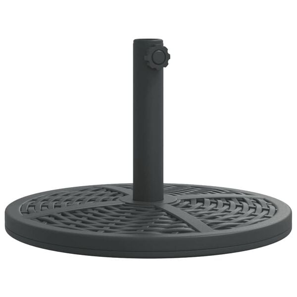 vidaXL Parasol Base Black Polyethylene and Concrete 26.5 lbs Durable