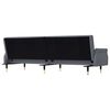 vidaXL Sofa Bed Dark Grey Velvet, plywood, metal Large