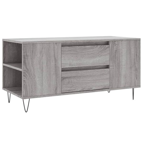 vidaXL Coffee Table Gray Sonoma Engineered wood, Metal Medium
