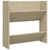 vidaXL Wall Shoe Cabinet Sonoma Oak 23.6"x7.1"x23.6" Engineered Wood