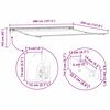 vidaXL Awning with Anthracite 157.48" x 137.80" Metal