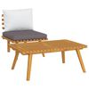 vidaXL Garden Lounge Set Dark gray Solid acacia wood Medium Modular