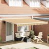 vidaXL Retractable Awning Multicolour 157.48" x 137.80" Polyester