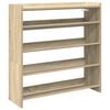 vidaXL Shoe Rack Sonoma Oak Engineered Wood Compact Shoe Rack