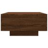vidaXL Coffee Table Brown Oak Engineered Wood 35.4 x 23.6 x 12.2 in