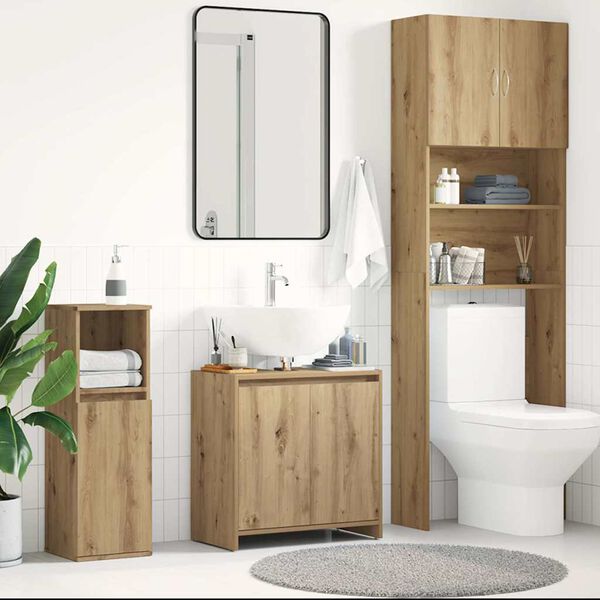 vidaXL Bathroom Sink Cabinet Artisan Oak Engineered Wood Medium