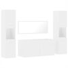 vidaXL Bathroom Furniture Set White Engineered wood, acrylic Large