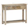 vidaXL Console Table 39.4"x11.8"x29.9" Solid Mango Wood
