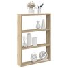 vidaXL Wall Shelf Sonoma oak Engineered wood 16.9x3.5x23.6 in