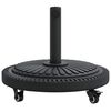 vidaXL Parasol Base Black Ø38-48 mm Polyethylene, concrete, and iron