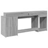 vidaXL Desk Grey sonoma Engineered wood Large Desk Rectangular