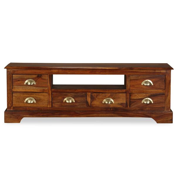 vidaXL TV Cabinet Brown Solid Acacia wood Large TV Cabinet