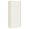 vidaXL File Cabinet White 35.4x15.7x94.5" Steel