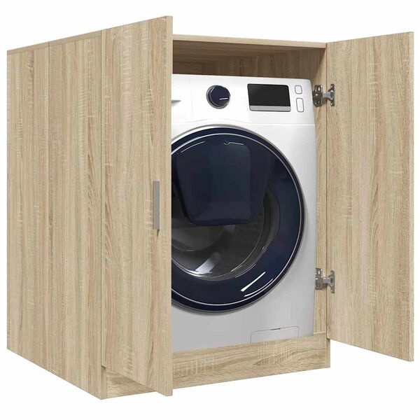vidaXL Washing Machine Cabinet Sonoma Oak 28"x28.1"x36"
