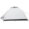 vidaXL Camping Tent Dome 4-Person White Blackout Fabric Waterproof