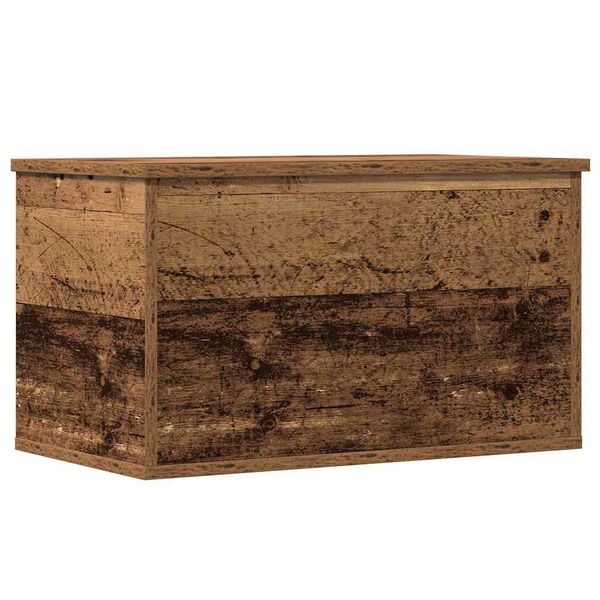 vidaXL Storage Box Old Wood 23.62 x 13.78 x 13.78 in Engineered Wood