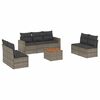 vidaXL Garden Sofa Set Grey, Brown, Dark Grey