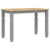 vidaXL Dining Set Panama Grey Solid pine wood with a honey wax finish