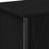 vidaXL TV Cabinet Black Oak 23.62 x 13.78 x 17.72 in Engineered Wood
