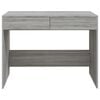 vidaXL Desk Grey Sonoma Engineered Wood Medium Desk Rectangular